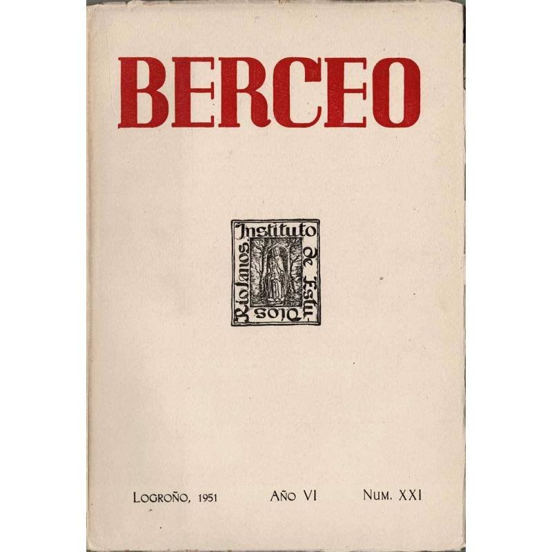 Revista Berceo Año VI No. XXI, 1951