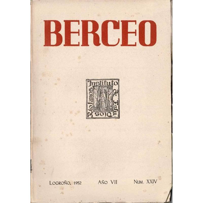 Revista Berceo Año VII No. XXIV, 1952