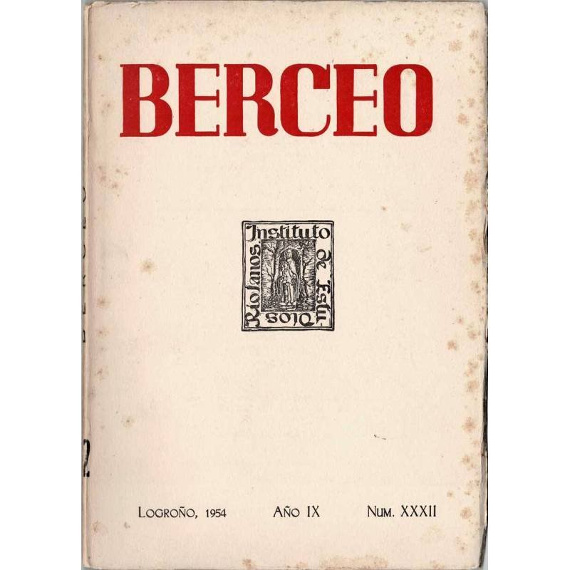 Revista Berceo Año IX No. XXXII, 1954