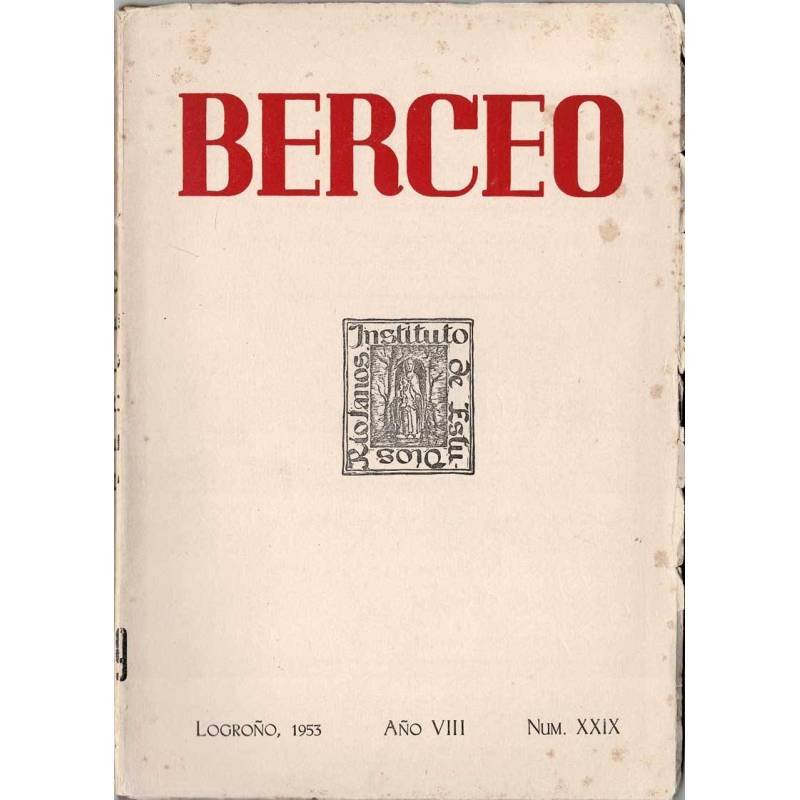 Revista Berceo Año VIII No. XXIX, 1953