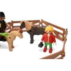 playmobil remolque caballos jeep 3140 jinete po - Acheter