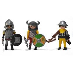 Playmobil. Tres Soldados Medievales