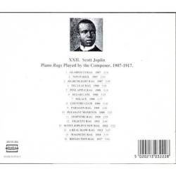 Scott Joplin - Piano Rags Played By The Composer 1907-1917. CD