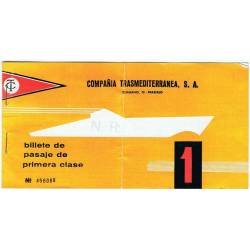 Billete de pasaje de...