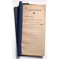 Lote de 3 libretas de facturas