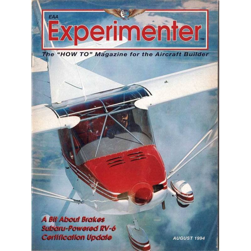 EAA Experimenter. Magazine for the Aircraft Builder. Vol. 14 No. 8, 1994