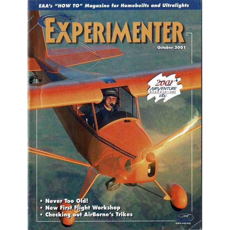 EAA Experimenter. Magazine for the Aircraft Builder. Vol. 21 No. 10, 2001