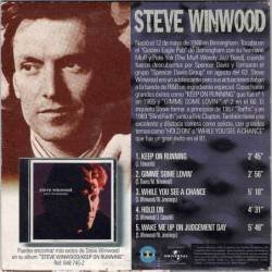 Grandes Mitos II. Steve Winwood. CD