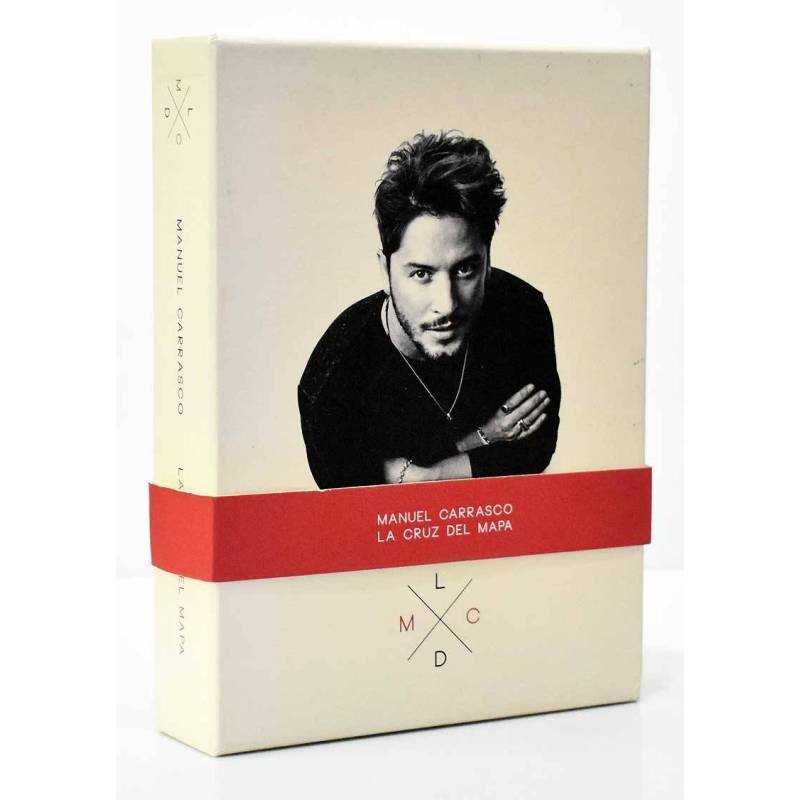 Manuel Carrasco - La Cruz Del Mapa. Edición Deluxe. Caja con CD + Libro + 7 Fotos + Merchandising