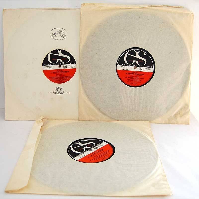 Serie de 3 LP. Moliere. Le Malade Imaginaire. Musique de M. A. Charpentier