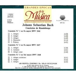 Grandes Epocas de la Música. Johann Sebastian Bach - Conciertos de Brandenburgo 1, 2 y 3. CD