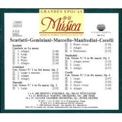 Grandes Epocas de la Música. Scarlatti, Geminiani, Marcello, Manfredini, Corelli. CD