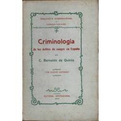 Criminología de los delitos de sangre en España - C. Bernaldo de Quirós