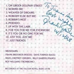 Rot Williams & The Frank Brooker Quartet - Weavers of Dreams. CD (dedicado)