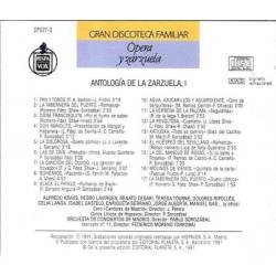 Antología de la Zarzuela, I. Gran Discoteca Familiar. CD