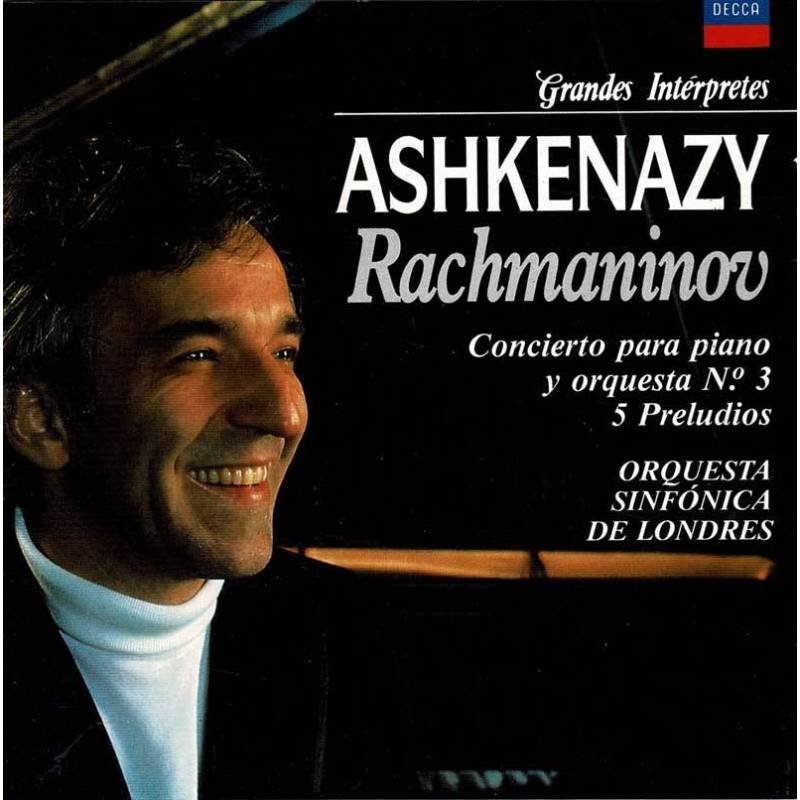 Rachmaninov Ashkenazy - Concierto para piano y orquesta No. 3. 5 Preludios. CD