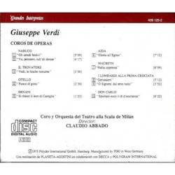 Verdi. Abbado - Coros de óperas. CD