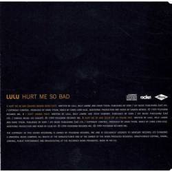 Lulu - Hurt Me So Bad. CD Single