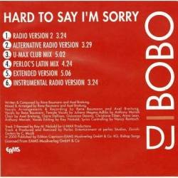 DJ BoBo - Hard To Say I'm Sorry. CD Maxi-Single