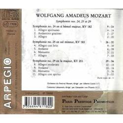 Wolfgang Amadeus Mozart - Symphonies nos. 24, 25 et 29. Arpege. CD