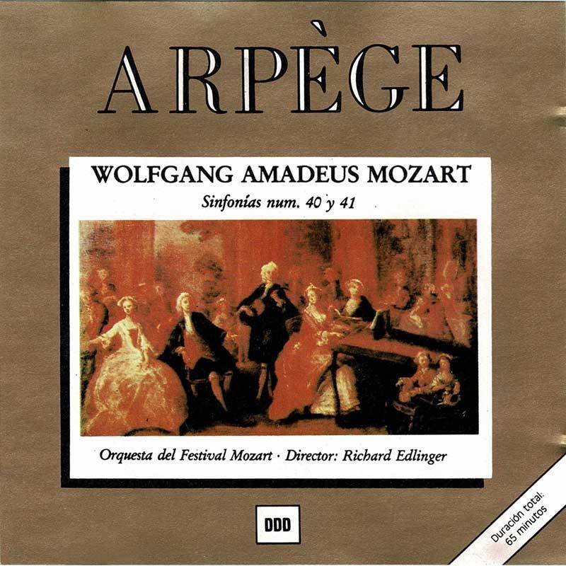 Wolfgang Amadeus Mozart - Sinfonías num. 40 y 41. Arpege. CD