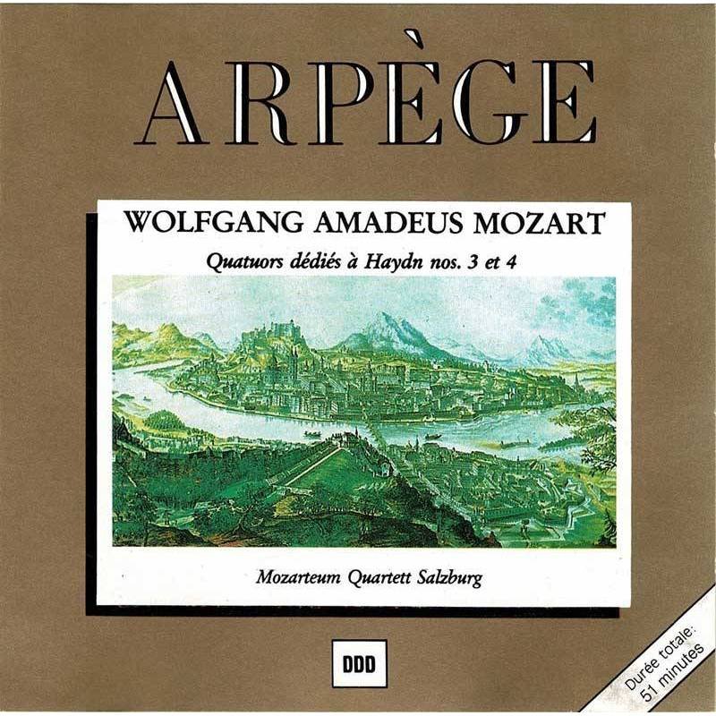 Wolfgang Amadeus Mozart - Quatours dédiés à Haydn nos. 3 et 4. Arpege. CD