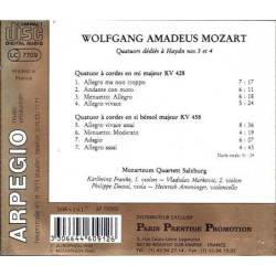 Wolfgang Amadeus Mozart - Quatours dédiés à Haydn nos. 3 et 4. Arpege. CD