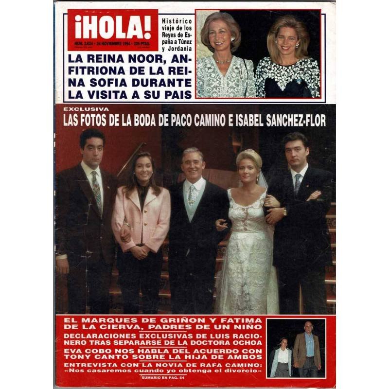 Hola No. 2624. 24 noviembre 1994. Michelle Pfeiffer. Claudia Schiffer