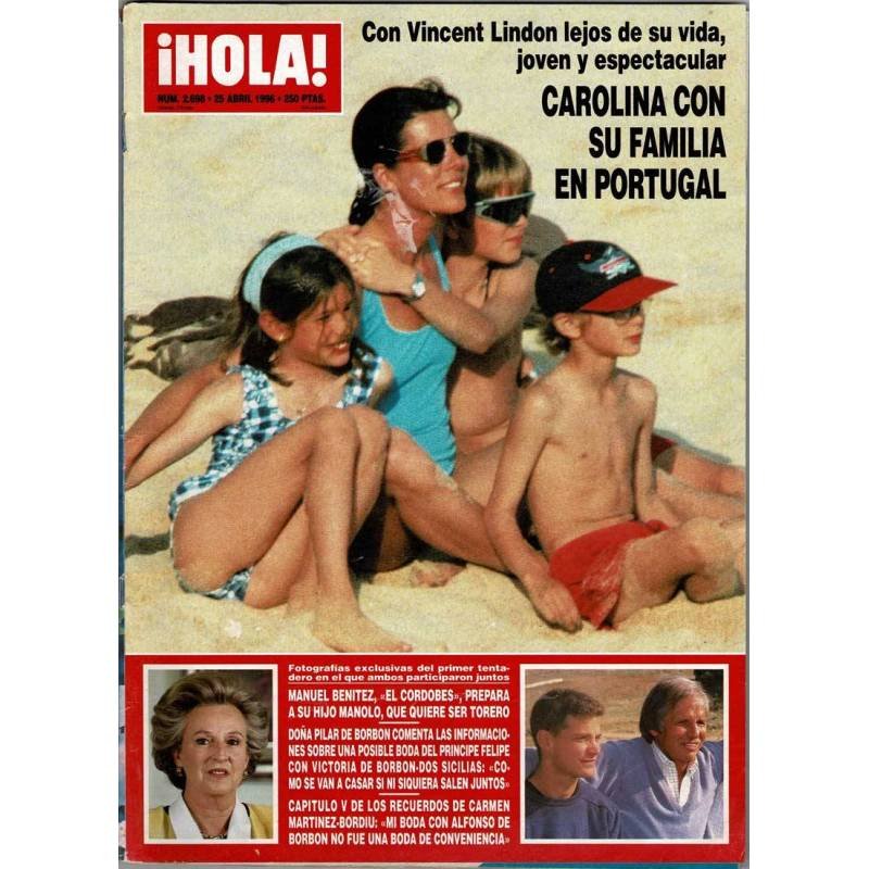 Hola No. 2698. 25 abril 1996. Carolina de Mónaco. Manuel Benítez