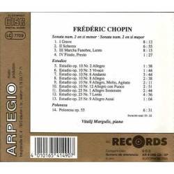 Frederic Chopin - Sonata No. 2 en si menor. Sonata No. 2 en si mayor. 9 Estudios y Polonesa. Arpege. CD