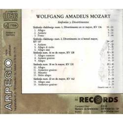 Wolfgang Amadeus Mozart - Sinfonías y Divertimentos. CD