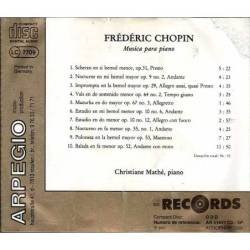 Frederic Chopin - Música para piano. Arpege. CD