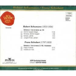 Robert Schumann - Sinfonía No. 4 / Franz Schubert - Sinfonía No. 8 Inacabada. Grandes Clásicos. CD