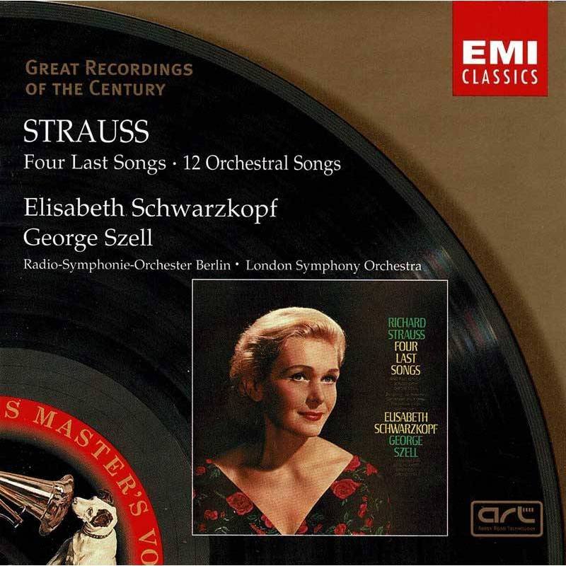 Strauss. Elisabeth Schwarzkopf. George Szell - Four Last Songs. 12 Orchestral Songs. CD