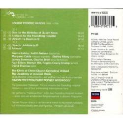 Handel. Preston. Hogwood - Utrecht Te Deum & Jubilate. 2 x CD