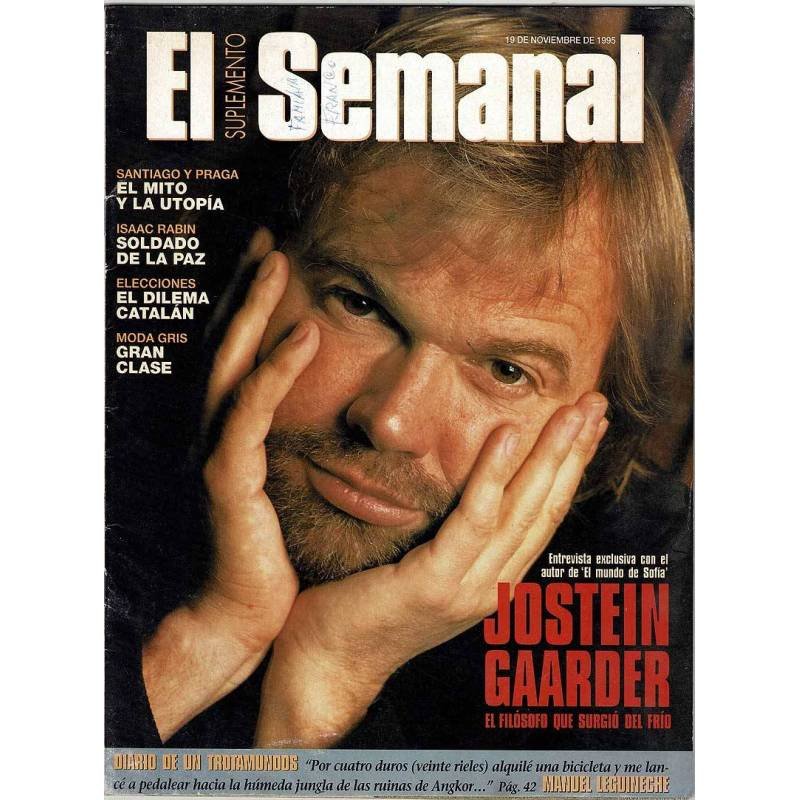 El Suplemento Semanal. 19 noviembre 1995. Jostein Gaarder