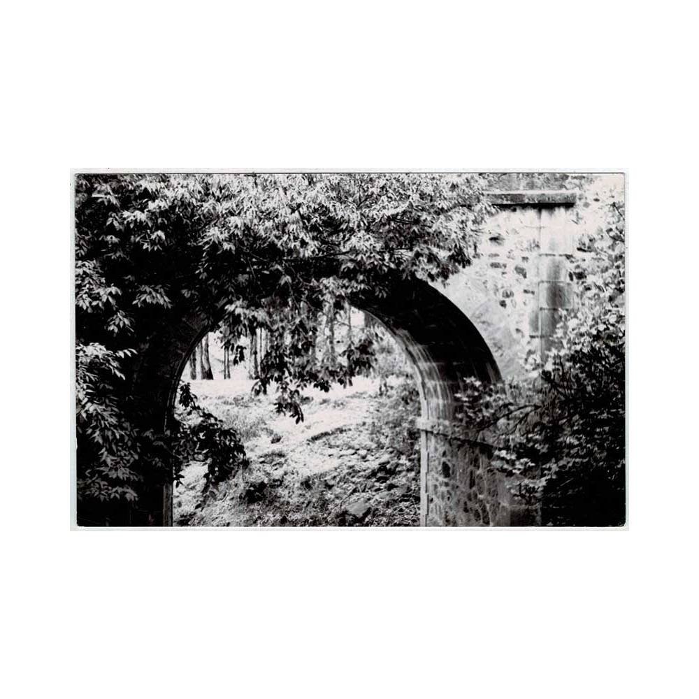 Postal Málaga. Balneario de Tolox. Puente en la carretera. Foto Radio Suprema. Circulada 1958