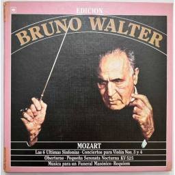 Mozart. Bruno Walter - Las 6 Ultimas Sinfonías. Conciertos para violín Nos. 3 y 4 y otras. 6 x LP