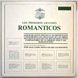 Música para Soñar. Los Primeros Grandes Románticos (Schubert, Mendelsshon, Berlioz, Mozart). 9 x LP