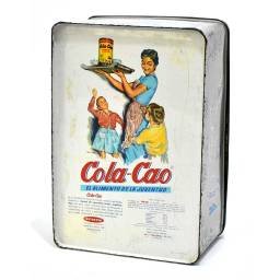 Caja lata de Cola-Cao para fotos serie chinos. Años 60-70