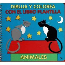 Dibuja y colorea con el libro plantilla. Animales