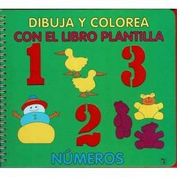 Dibuja y colorea con el libro plantilla. Números