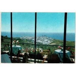 Postal Málaga. Nerja. Restaurante de la Cueva de Nerja. Al fondo, Maro No. 9248