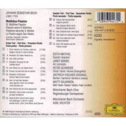 Johann Sebastian Bach. Mathis. Baker. Fischer-Dieskau. Salminen. Richter - St. Matthew Passion. Highlights. CD