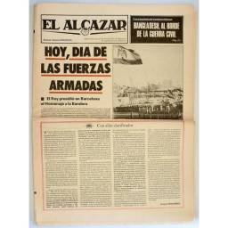 Periódico El Alcázar 31 mayo 1981. Día de las Fuerzas Armadas