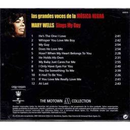 Las grandes voces de la Música Negra. Mary Wells - Sings My Guy. CD