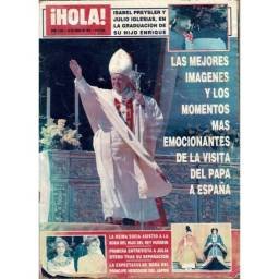 Revista Hola No. 2550. 24 junio 1993. Visita del Papa a España