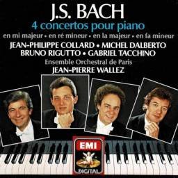 J.S. Bach. Collard. Dalberto. Rigutto. Tacchino. Wallez - 4 Concertos Pour Piano. CD