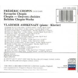 Frédéric Chopin / Vladimir Ashkenazy - Favourite Chopin. CD