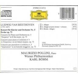 Ludwig van Beethoven, Maurizio Pollini, Karl Böhm - Klavierkonzert No. 5 Emperor Concerto. CD